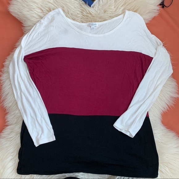 CHARMING CHARLIE Tri-color Tops Size M - Picture 3 of 5